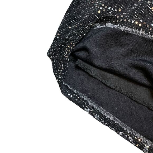 Sparkly Embellished Black Bodycon Dress Size Large - Picture 9 of 10